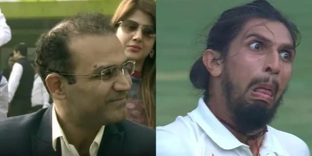 Virender Sehwag and Ishant Sharma