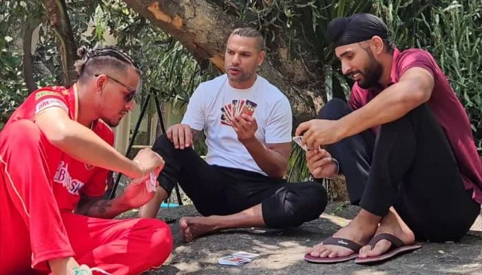 Shikhar Dhawan joins in on a social media trend, video goes viral