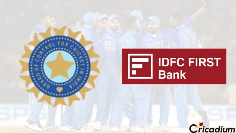 IDFC First Bank Secures Title Rights for BCCI Home International Series