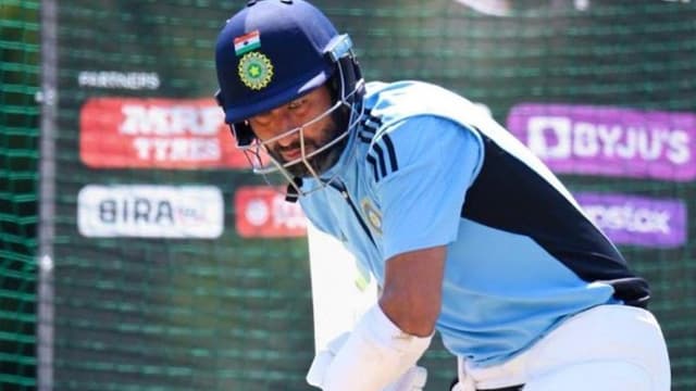 Shikhar Dhawan's Playful Banter as Pujara Resumes Net Practice Ahead of Irani Trophy