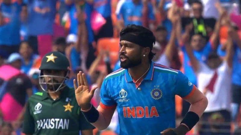 Hardik Pandya's Cheeky Celebration Steals the Show in India-Pakistan World Cup Clash