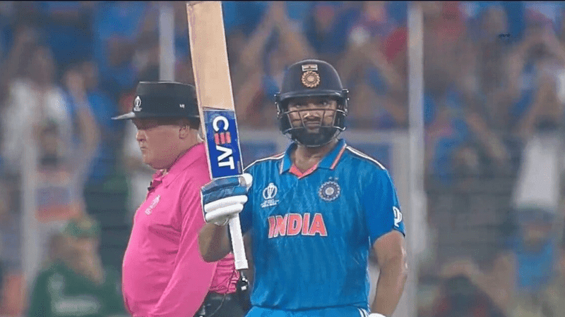 Rohit Sharma's Stunning 86, a Monumental Six, and a Special Moment with Umpire Marais Erasmus