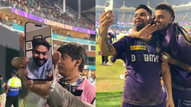 Rishabh Pant Connects with KKR Champions Nitish Rana & Rinku Singh on Video Call