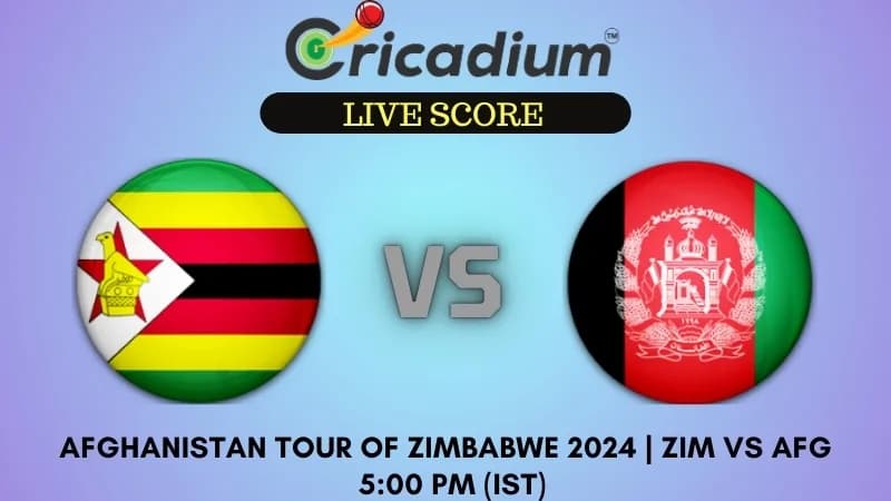 Afghanistan tour of Zimbabwe 2024 3rd T20I ZIM vs AFG Live Score