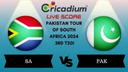 Pakistan tour of South Africa 2024 3rd T20I SA vs PAK Live Score