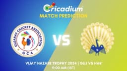 Vijay Hazare Trophy 2024-25 1st quarter final GUJ vs HAR Match Prediction