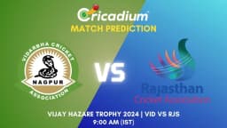 Vijay Hazare Trophy 2024-25 2nd quarter final VID vs RJS Match Prediction