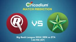 BBL 2024-25 Match 32 REN vs STA Match Prediction