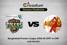 KHT vs CHK Dream11 Prediction 22nd T20I of BPL 2024-25