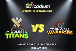 MIT vs CWA Dream11 Prediction Match 28 of Jamaica T10 2025