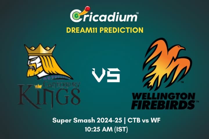 CTB vs WF Dream11 Prediction 24th T20I of Super Smash 2024-25