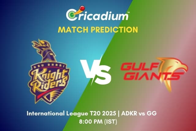 ILT20 2025 27th T20I ADKR vs GG Match Prediction