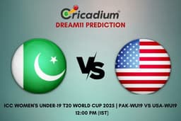 PAK-WU19 vs USA-WU19 Dream11 Prediction 5th T20I of ICC Women's Under-19 T20 World Cup 2025