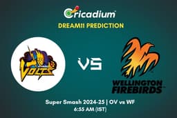 OV vs WF Dream11 Prediction 18th T20I of Super Smash 2024-25