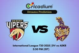 DV vs ADKR Dream11 Prediction 9th T20I of ILT20 2025