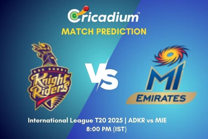 ILT20 2025 14th T20I ADKR vs MIE Match Prediction