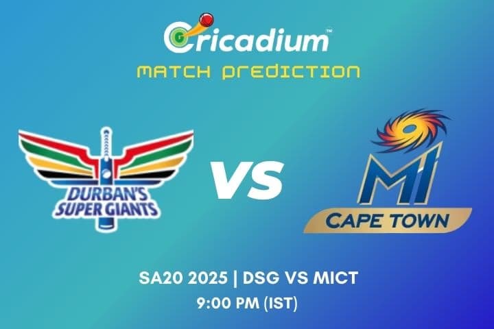 SA20 2025 16th T20I DSG vs MICT Match Prediction