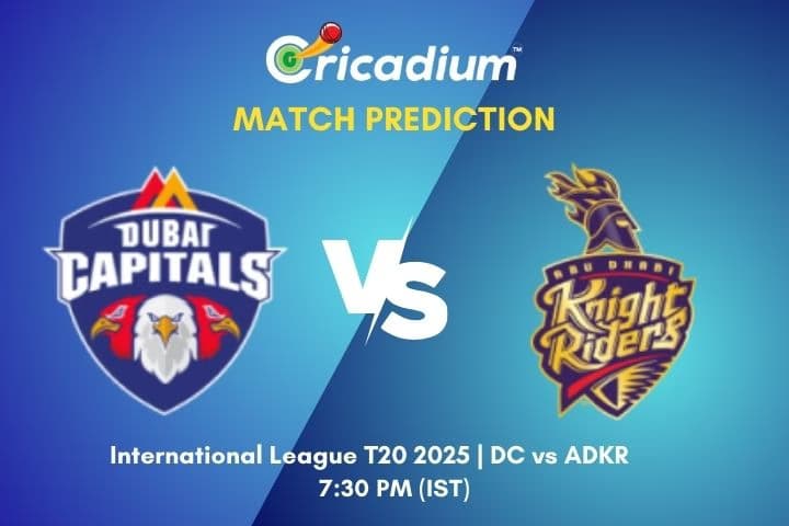 ILT20 2025 29th T20I DC vs ADKR Match Prediction