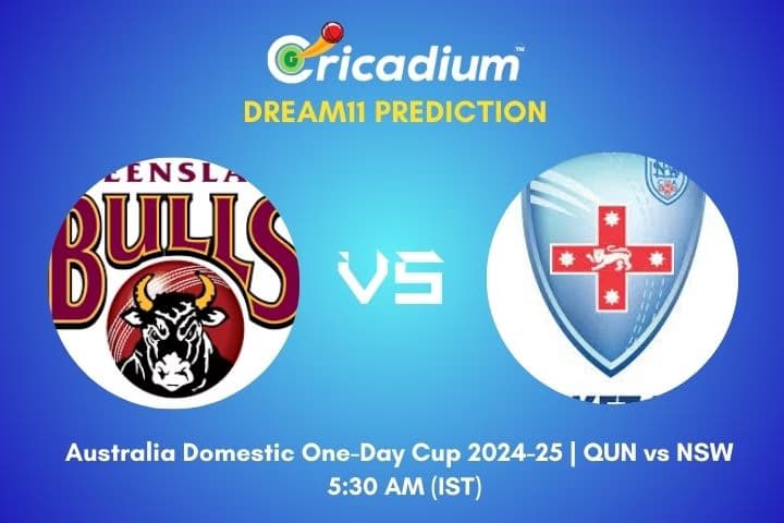 QUN vs NSW Dream11 Prediction 16th ODI of Australia Domestic One-Day Cup 2024-25