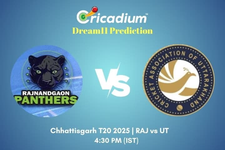 RAJ vs UT Dream11 Prediction 11th T20I of Chhattisgarh T20 2025