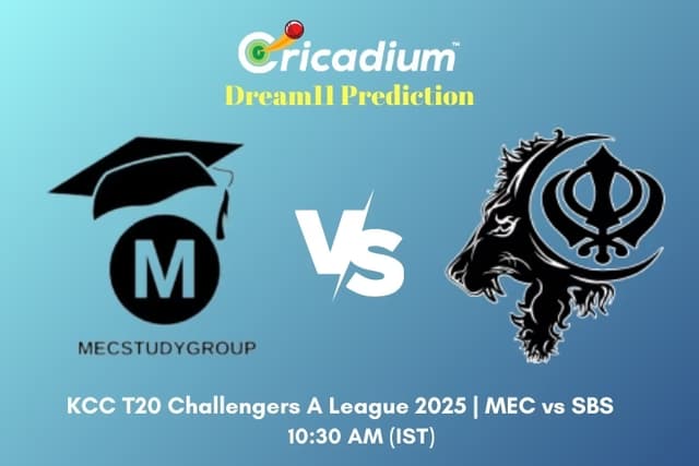 MEC vs SBS Dream11 Prediction 19th T20I of KCC T20 Challengers A League 2025