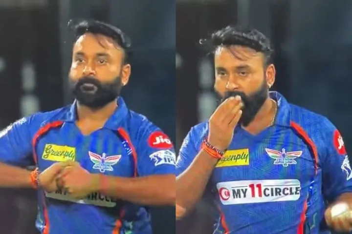 IPL 2021 Amit Mishra Warned for Using Saliva on the Ball