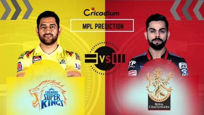 IPL 2021 Match 19 CSK vs RCB MPL Prediction and Fantasy Cricket Tips - April 25th, 2021