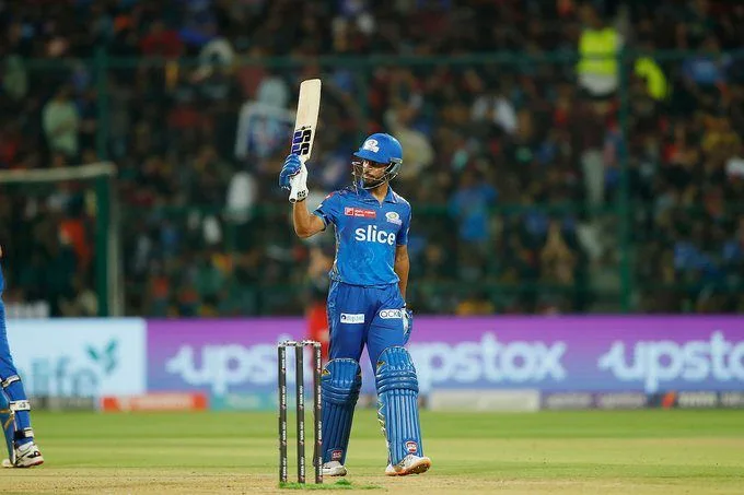 IPL 2023: Tilak Varma saves Mumbai Indians from doom, whips out the helicopter shot 