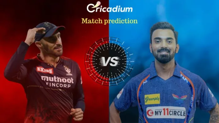 IPL 2023 Match 15 RCB vs LSG Match Prediction