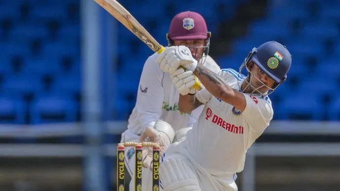 Ishan Kishan Shines with Maiden Test Fifty at Queen's Park Oval