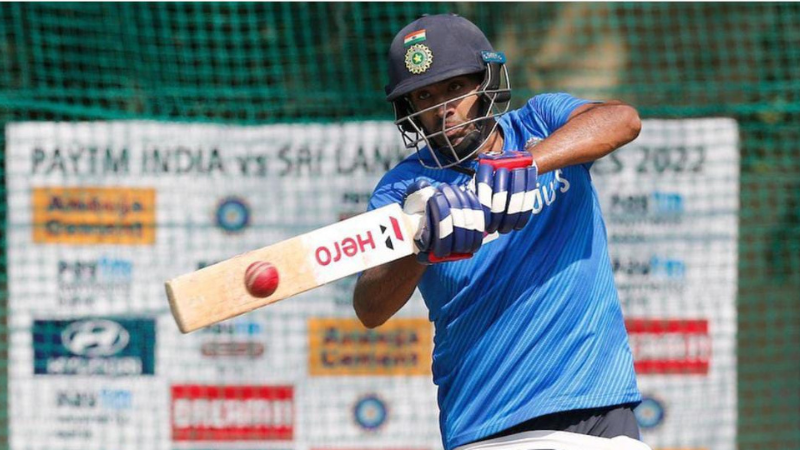 Ashwin's late night batting practice with coach Rahul Dravid