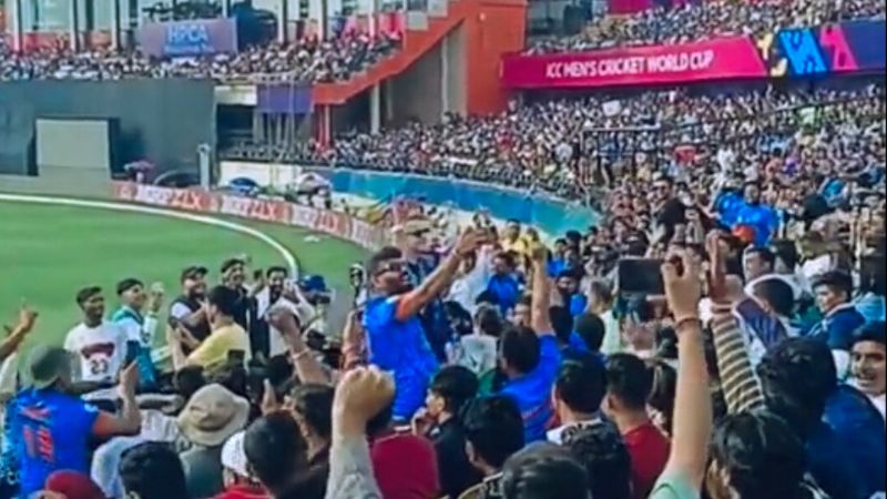 Aussie Fan's 'Bharat Mata Ki Jai' Sparks Dharamshala Match