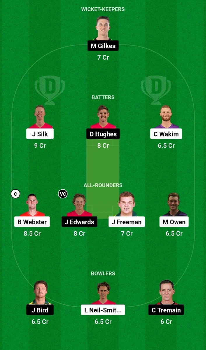 Best Dream11 Prediction for Today’s Match 15 TAS vs NSW Sheffield Shield 2023