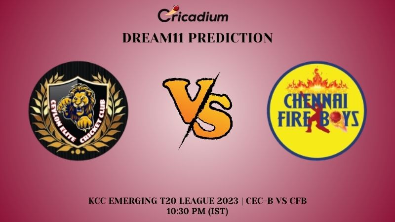 CEC-B Vs CFB Dream11 Prediction And Fantasy Cricket Tips For KCC ...