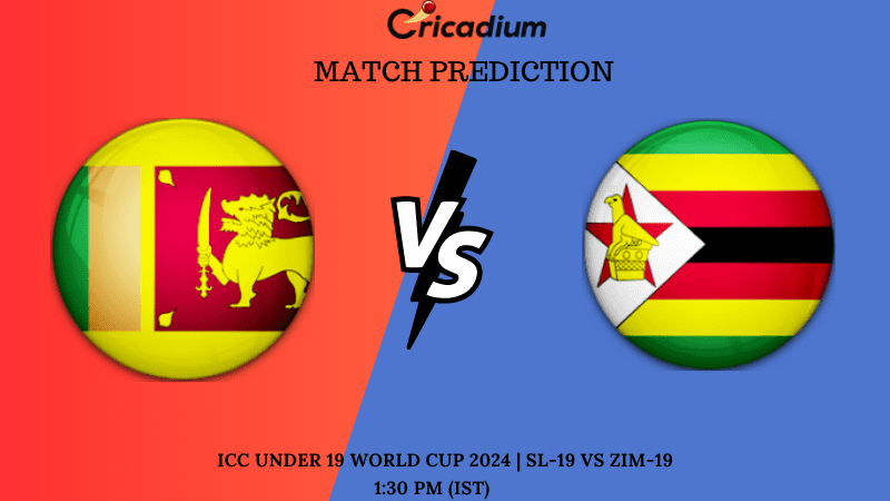 SL-19 vs ZIM-19 Match Prediction ICC Under 19 World Cup 2024 Match 6