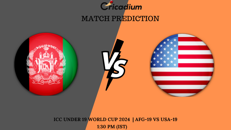AFG-19 vs USA-19 Match Prediction ICC Under 19 World Cup 2024 16th Place Play Off