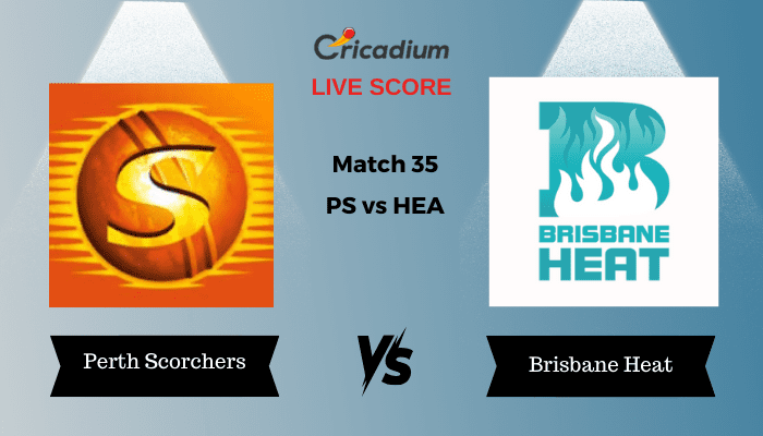 Big Bash League 2024 Match 35 PS vs HEA Live Cricket Score ball by ball commentary