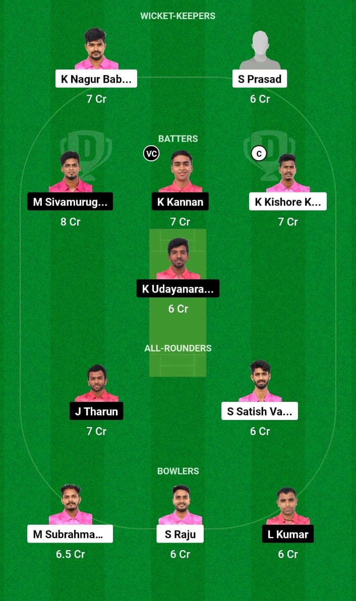 YXI vs PSXI Dream11 Prediction Match 22 Siechem Pondicherry T20 2024