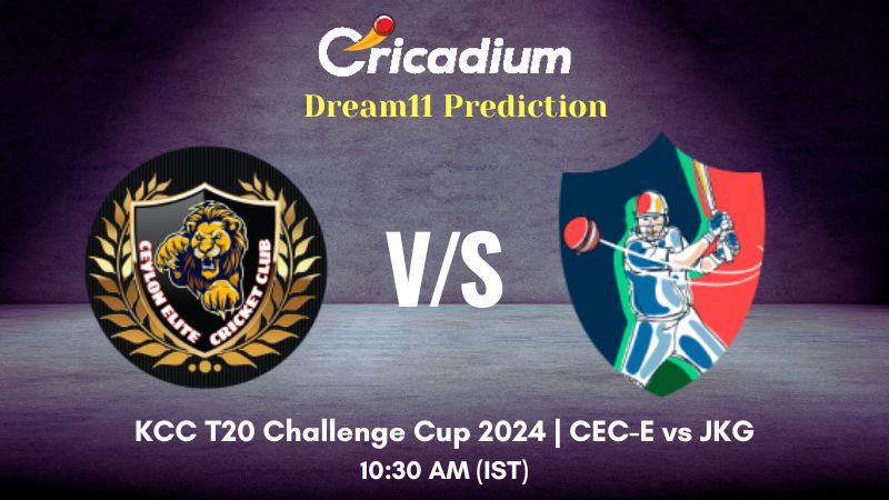 CEC-E vs JKG Dream11 Prediction Match 3 KCC T20 Challenge Cup 2024