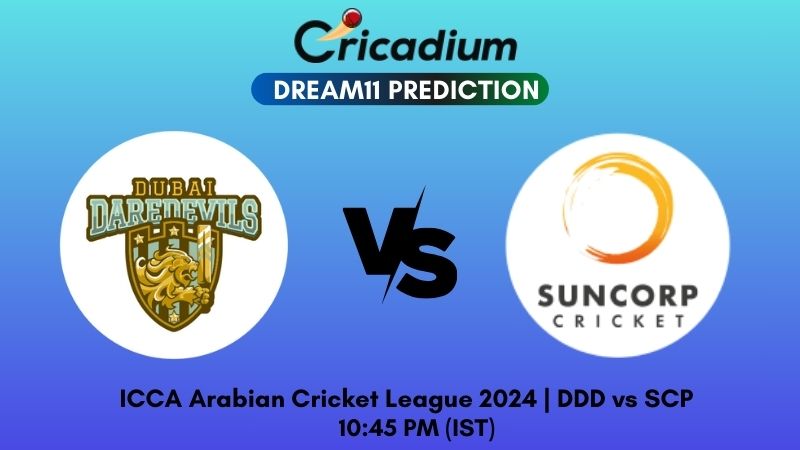 DDD vs SCP Dream11 Prediction Match 9 ICCA Arabian Cricket League 2024