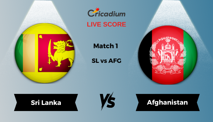 Afghanistan tour of Sri Lanka 2024 Match 1 SL vs AFG Live Cricket Score ball by ball commentary