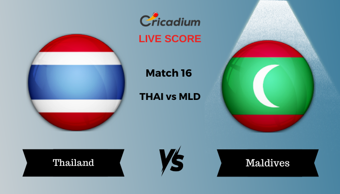 ACC Men’s T20I Challenger Cup 2024 Match 16 THAI vs MLD Live Cricket Score ball by ball commentary