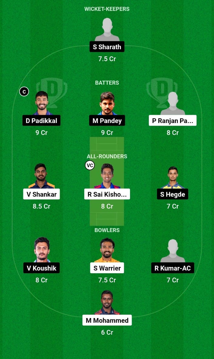 TN vs KAR Dream11 Prediction Elite Group C Ranji Trophy 2024