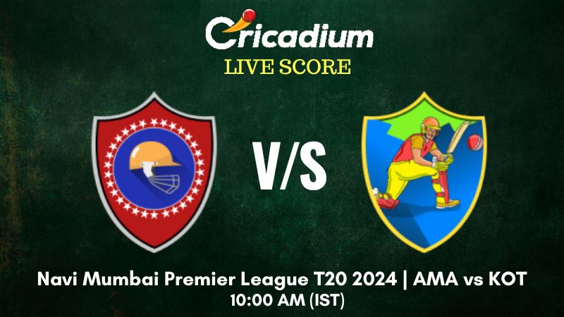 Navi Mumbai Premier League T20 2024 Ambernath Avengers vs Koparkairne Titans Live Cricket Score ball by ball commentary