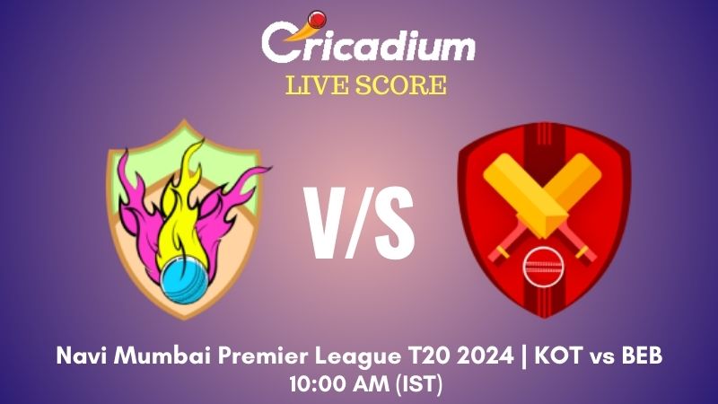 Navi Mumbai Premier League T20 2024 Koparkairne Titans vs Belapur Blasters Live Cricket Score ball by ball commentary