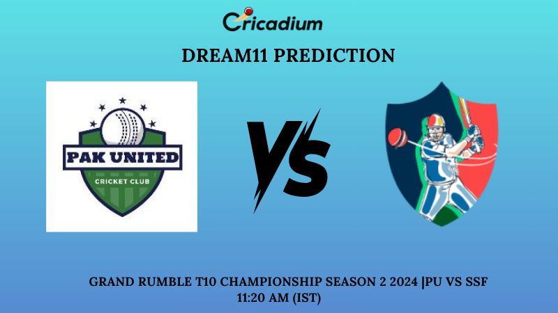 PU Vs SSF Dream11 Prediction Match 3 Grand Rumble T10 Championship ...