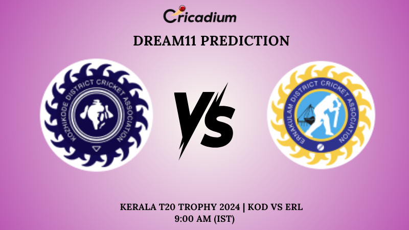 KOD vs ERL Dream11 Prediction Match 7 Kerala T20 Trophy 2024