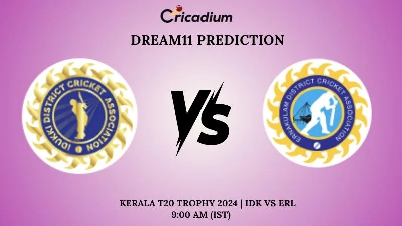 IDK vs ERL Dream11 Prediction Match 9 Kerala T20 Trophy 2024