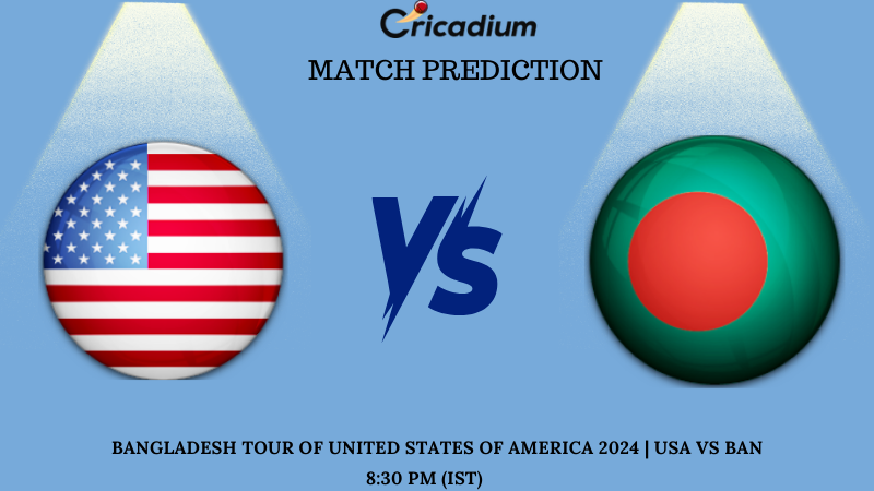 USA vs BAN Match Prediction of 3rd T20I of Bangladesh tour of United States of America 2024