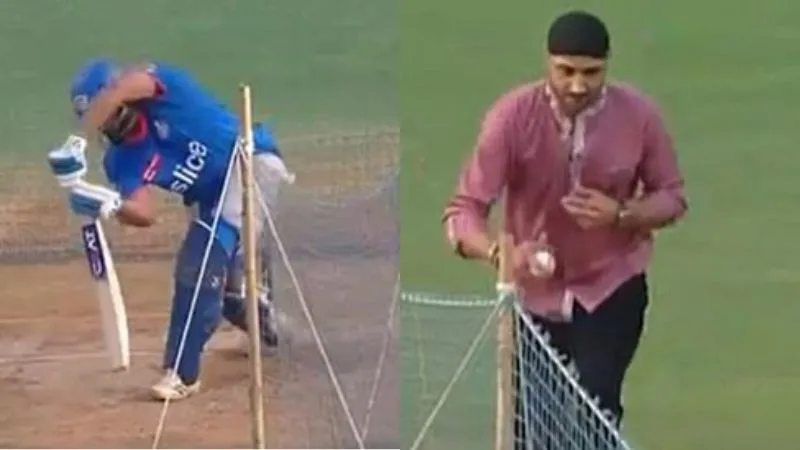 Harbhajan's Surprise Bowling to Rohit Sharma Delights Fans